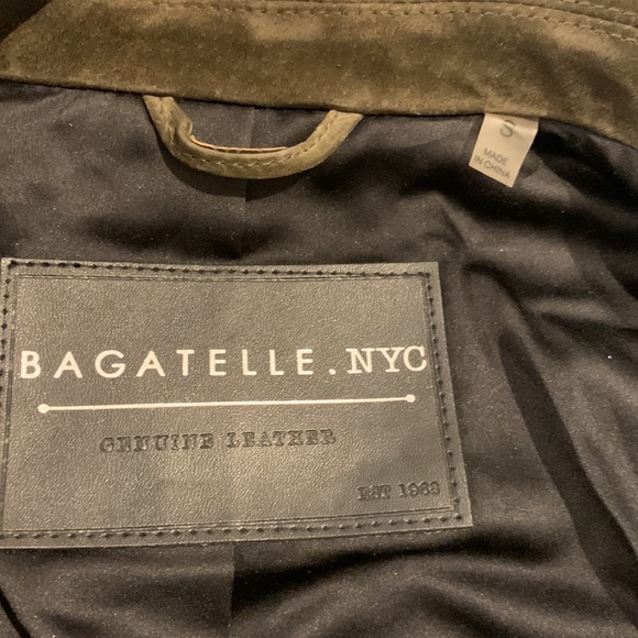 EUC Bagatelle Olive Suede Jacket - Picture 6 of 6